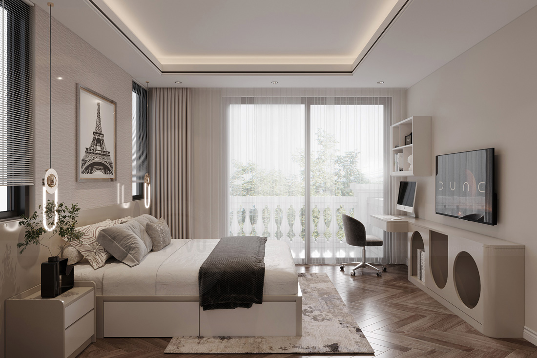 thiết kế nội thất biệt thự tại Hải Phòng nhà anh Khang 21