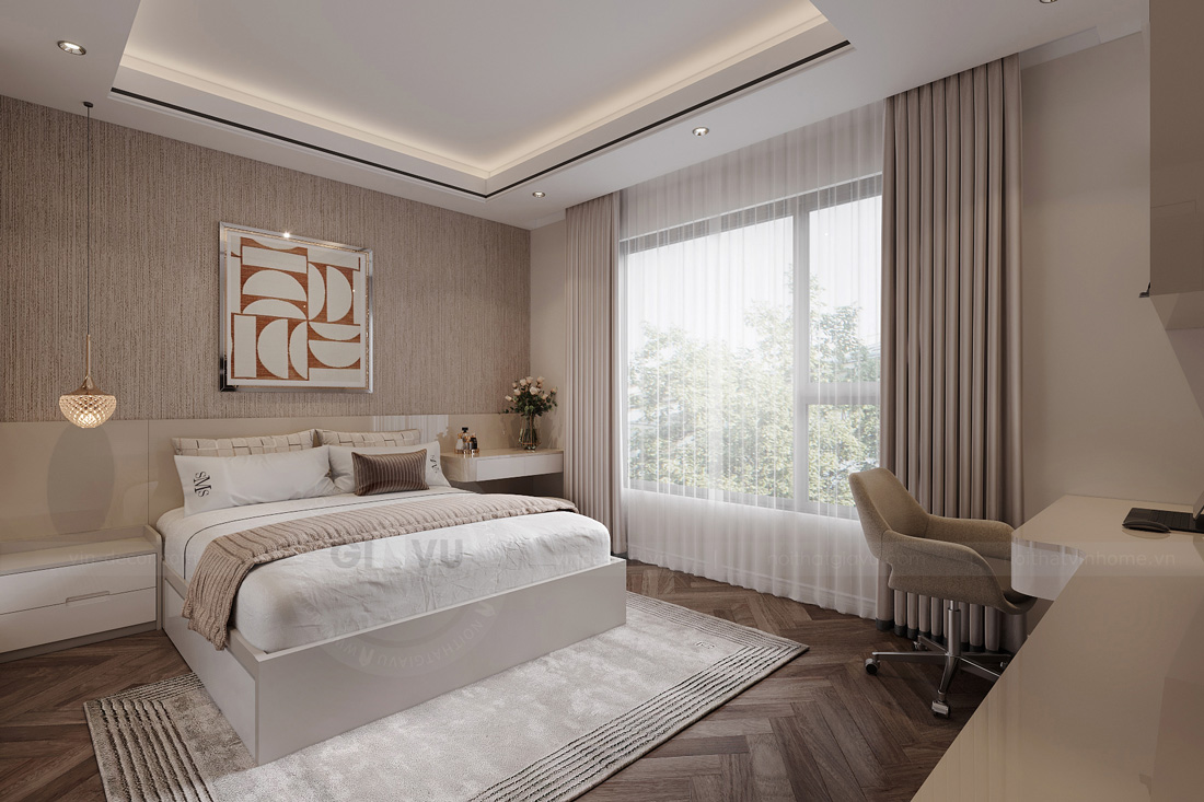 thiết kế nội thất biệt thự tại Hải Phòng nhà anh Khang 23