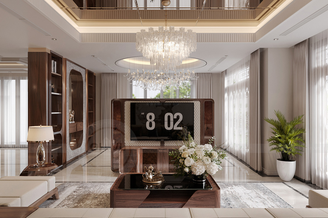 thiết kế nội thất biệt thự tại Hải Phòng nhà anh Khang 3