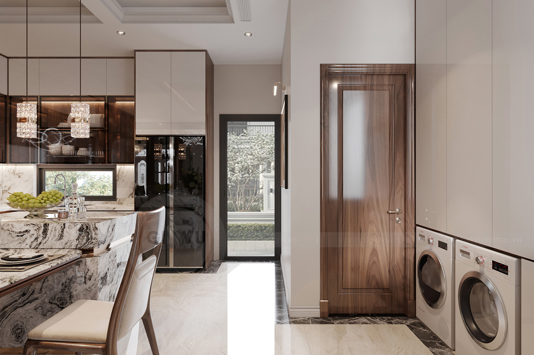 thiết kế nội thất biệt thự tại Hải Phòng nhà anh Khang 6