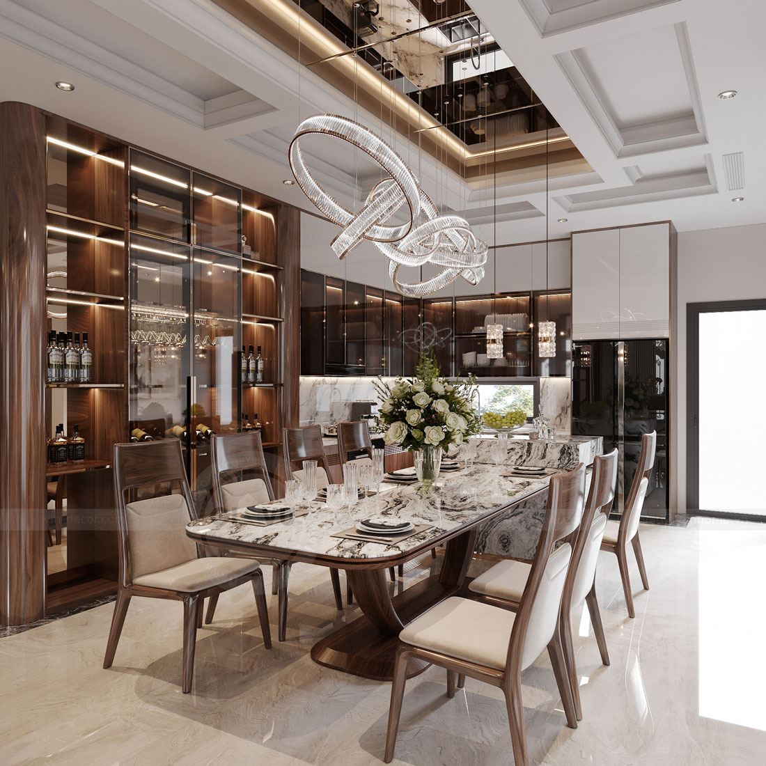 thiết kế nội thất biệt thự tại Hải Phòng nhà anh Khang 7