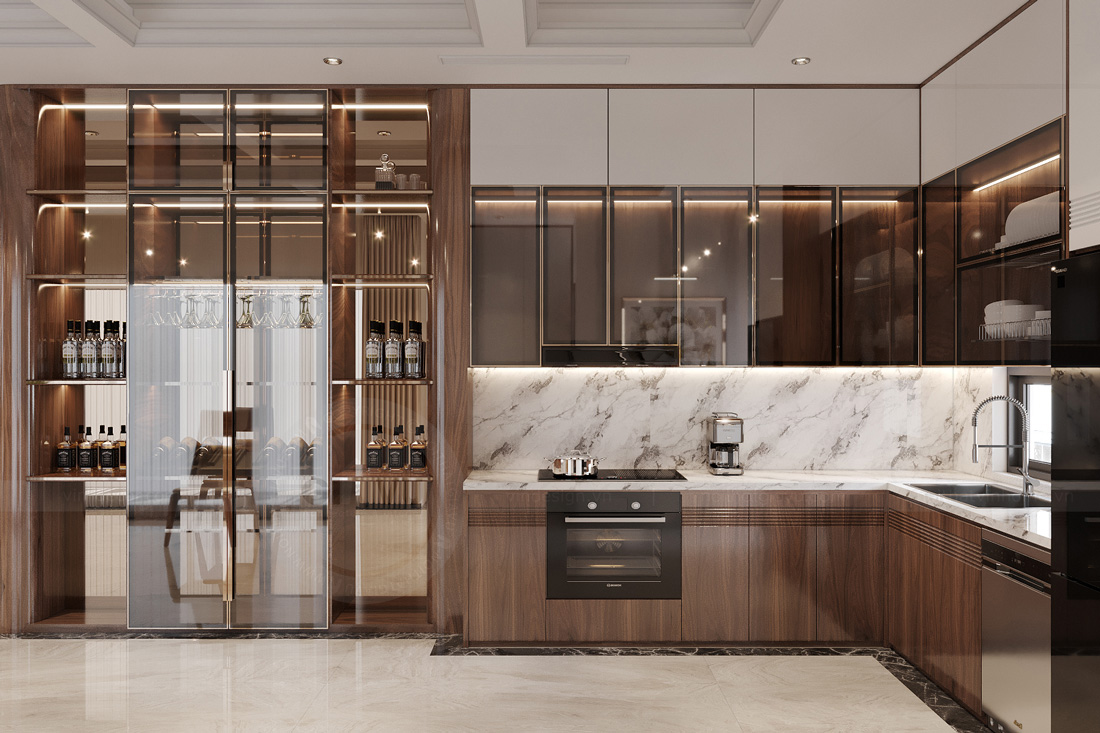 thiết kế nội thất biệt thự tại Hải Phòng nhà anh Khang 9