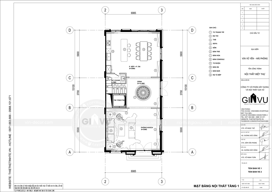 thiết kế nội thất biệt thự Vinhomes Vũ Yên - liền kề 105m2 1 thiết kế nội thất biệt thự Vinhomes Vũ Yên - liền kề 105m2 1