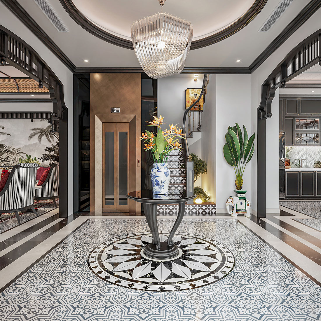 thiết kế nội thất biệt thự Vinhomes Vũ Yên - liền kề 105m2 12 thiết kế nội thất biệt thự Vinhomes Vũ Yên - liền kề 105m2 12