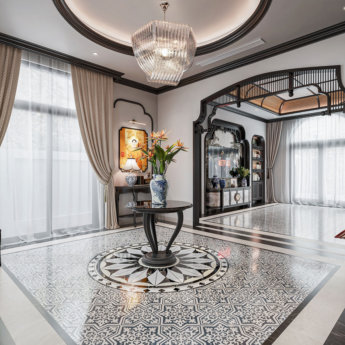 thiết kế nội thất biệt thự Vinhomes Vũ Yên - liền kề 105m2 14 thiết kế nội thất biệt thự Vinhomes Vũ Yên - liền kề 105m2 14