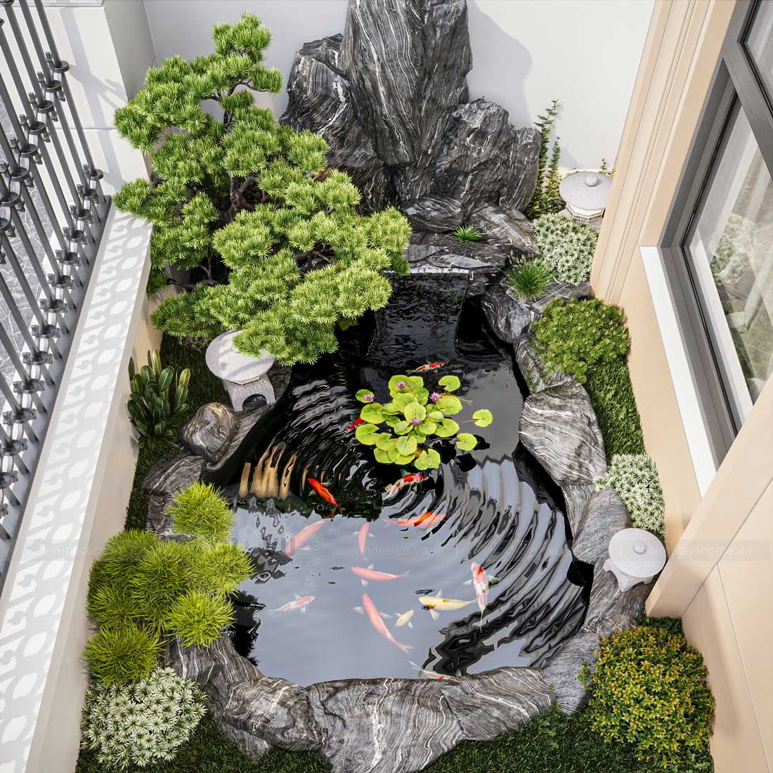 thiết kế nội thất biệt thự Vinhomes Vũ Yên - liền kề 105m2 2 thiết kế nội thất biệt thự Vinhomes Vũ Yên - liền kề 105m2 2