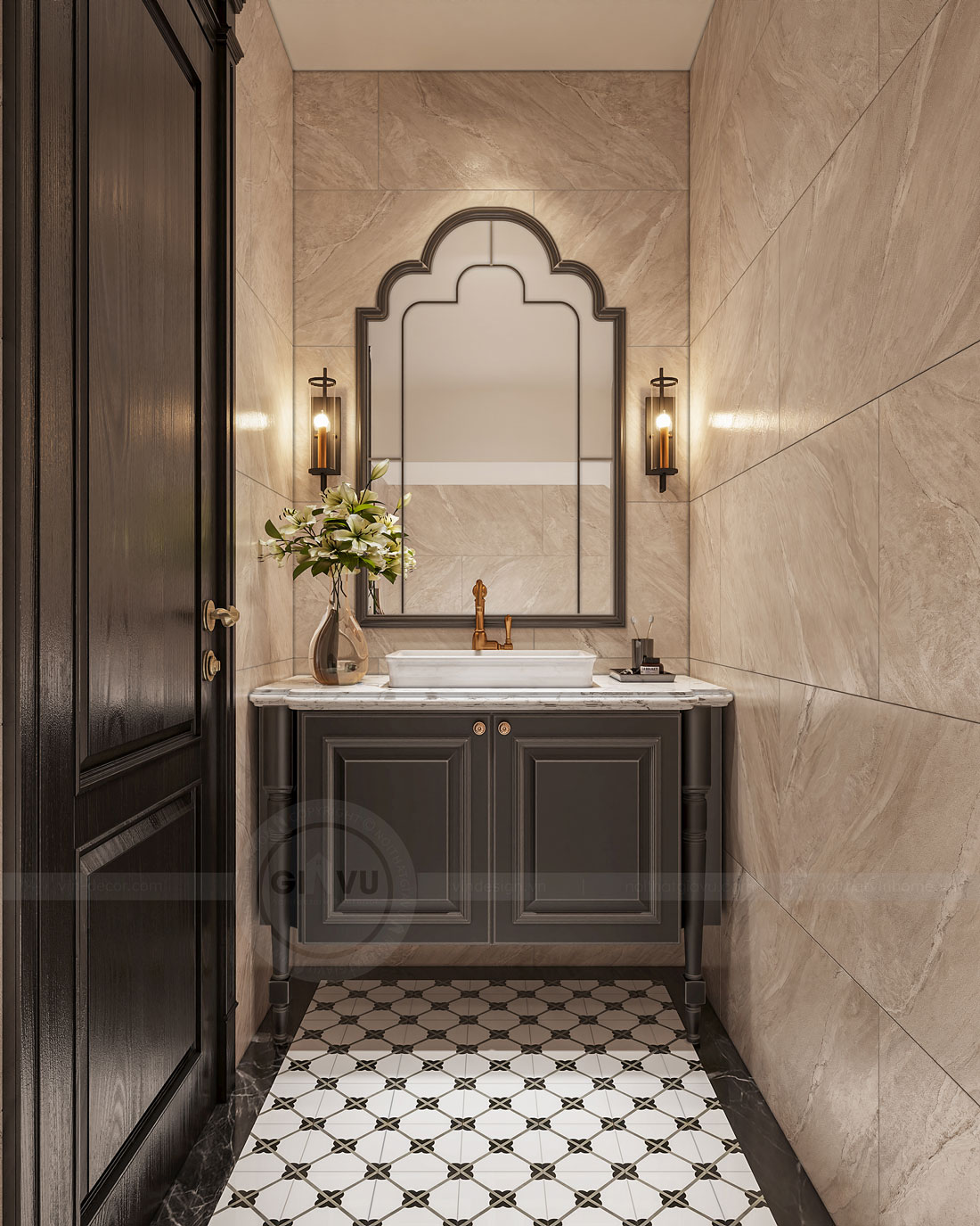 thiết kế nội thất biệt thự Vinhomes Vũ Yên - liền kề 105m2 20 thiết kế nội thất biệt thự Vinhomes Vũ Yên - liền kề 105m2 20