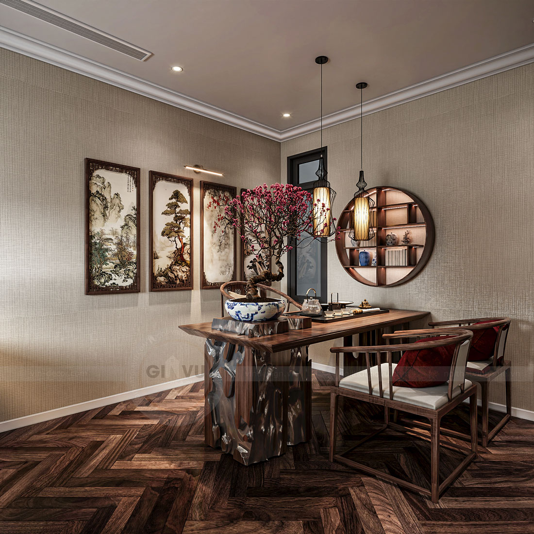 thiết kế nội thất biệt thự Vinhomes Vũ Yên - liền kề 105m2 40 thiết kế nội thất biệt thự Vinhomes Vũ Yên - liền kề 105m2 40