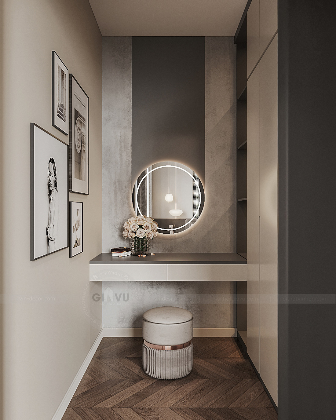 thiết kế nội thất biệt thự Vinhomes Vũ Yên - liền kề 105m2 65 thiết kế nội thất biệt thự Vinhomes Vũ Yên - liền kề 105m2 65