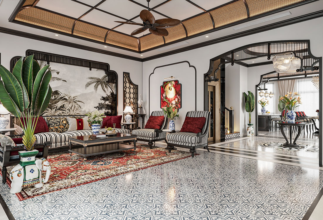 Thiết kế nội thất biệt thự Vinhomes Vũ Yên – Liền kề 105M2