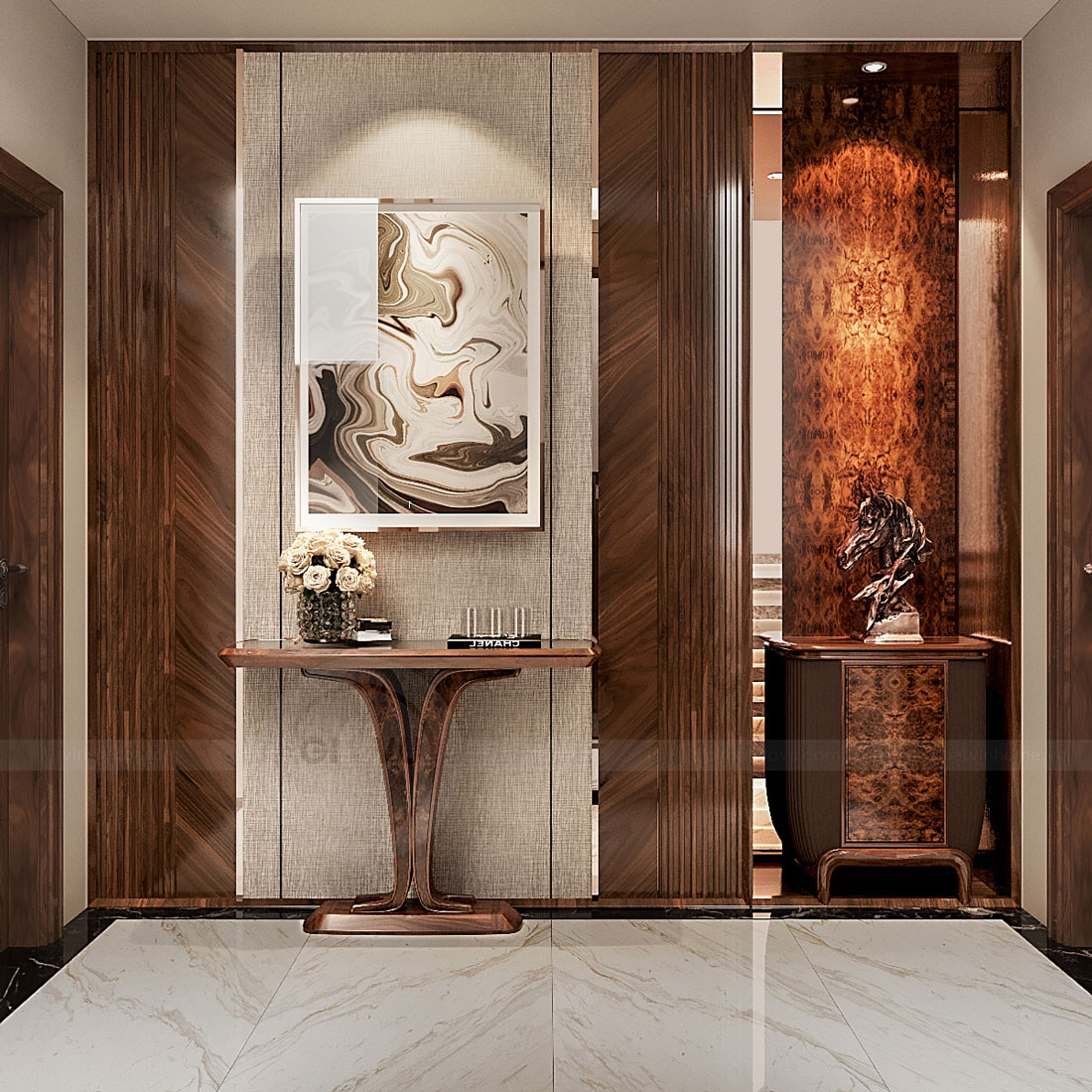 thiết kế thi công biệt thự phố có hầm nhà anh Trung 23