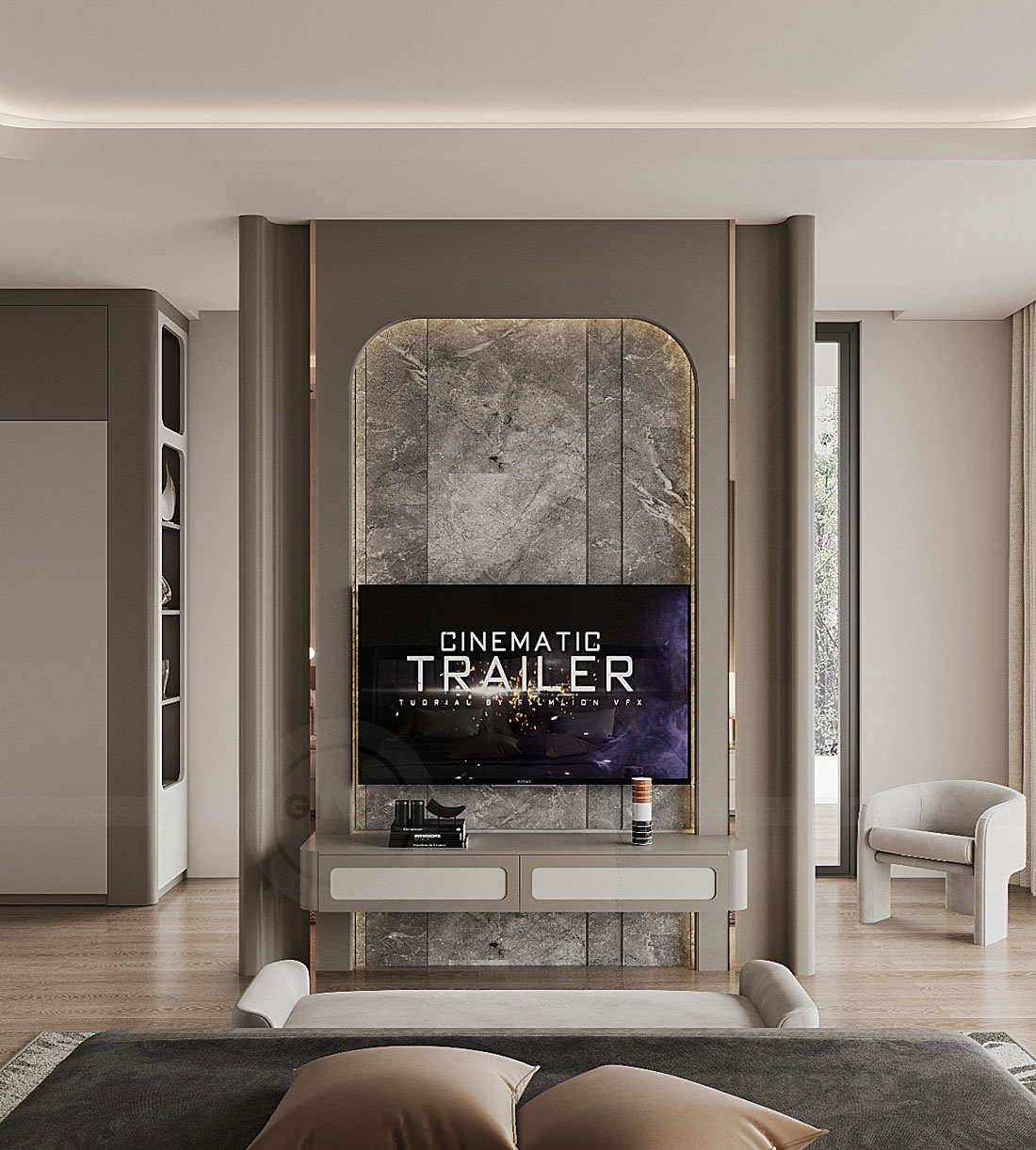 thiết kế thi công biệt thự phố có hầm nhà anh Trung 49