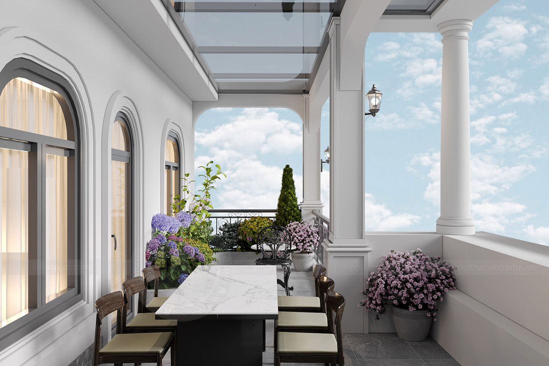 thiết kế thi công biệt thự phố có hầm nhà anh Trung 58