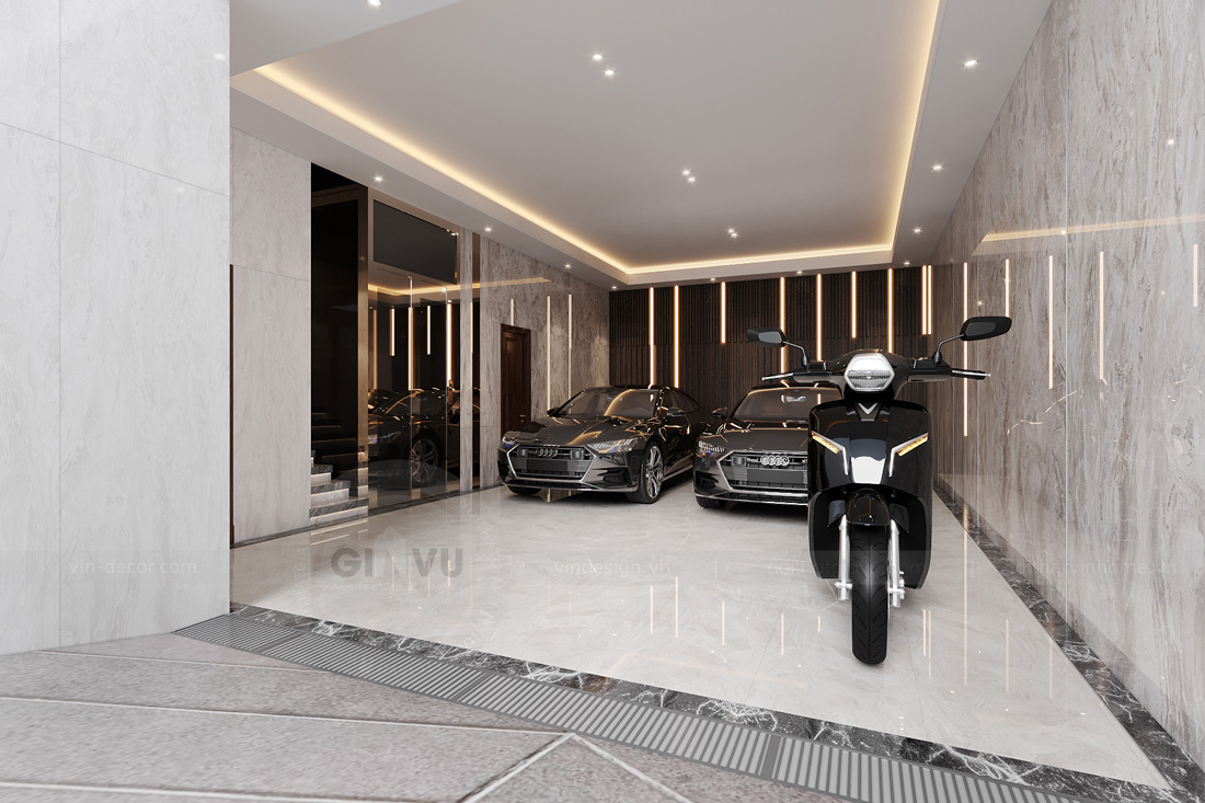 thiết kế thi công biệt thự phố có hầm nhà anh Trung 8