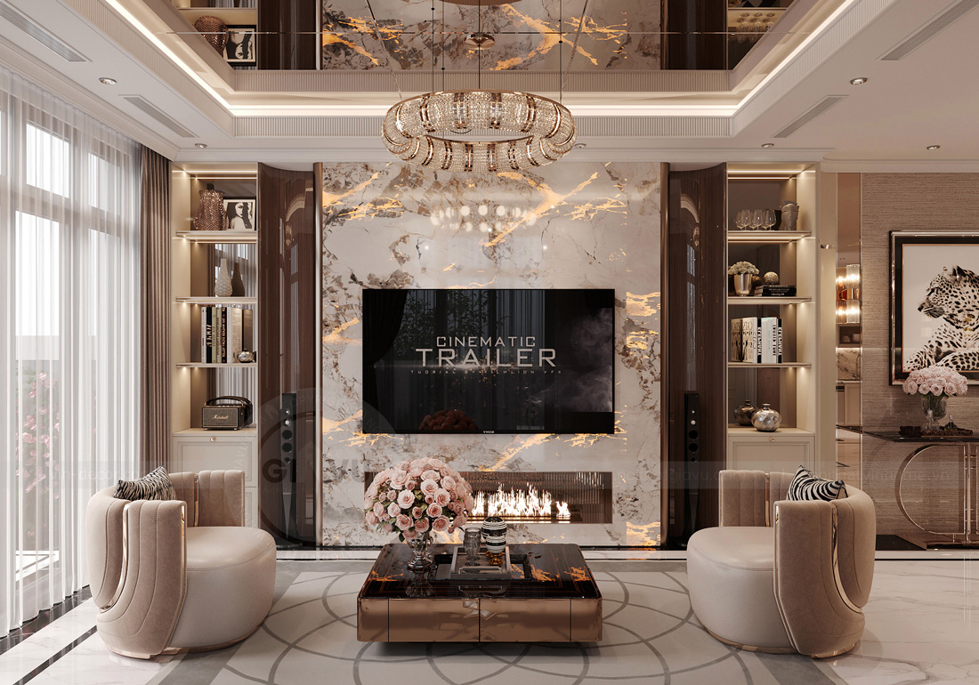 thiết kế biệt thự tứ lập Vinhomes Ocean Park 2 chị Hà 1