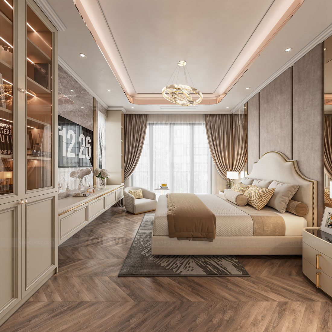 thiết kế biệt thự tứ lập Vinhomes Ocean Park 2 chị Hà 12