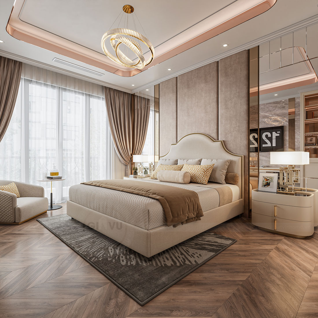 thiết kế biệt thự tứ lập Vinhomes Ocean Park 2 chị Hà 13