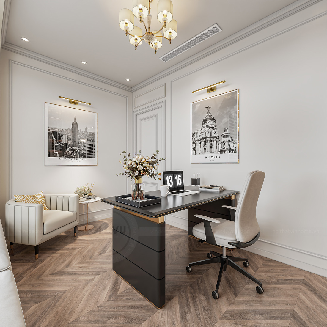 thiết kế biệt thự tứ lập Vinhomes Ocean Park 2 chị Hà 24