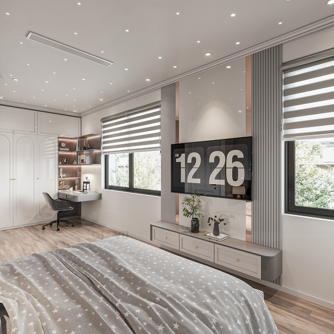 thiết kế biệt thự tứ lập Vinhomes Ocean Park 2 chị Hà 31