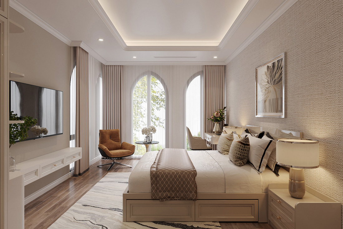 thiết kế biệt thự tứ lập Vinhomes Ocean Park 2 chị Hà 44