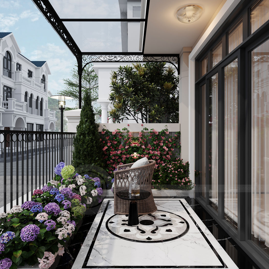 thiết kế biệt thự tứ lập Vinhomes Ocean Park 2 chị Hà 54