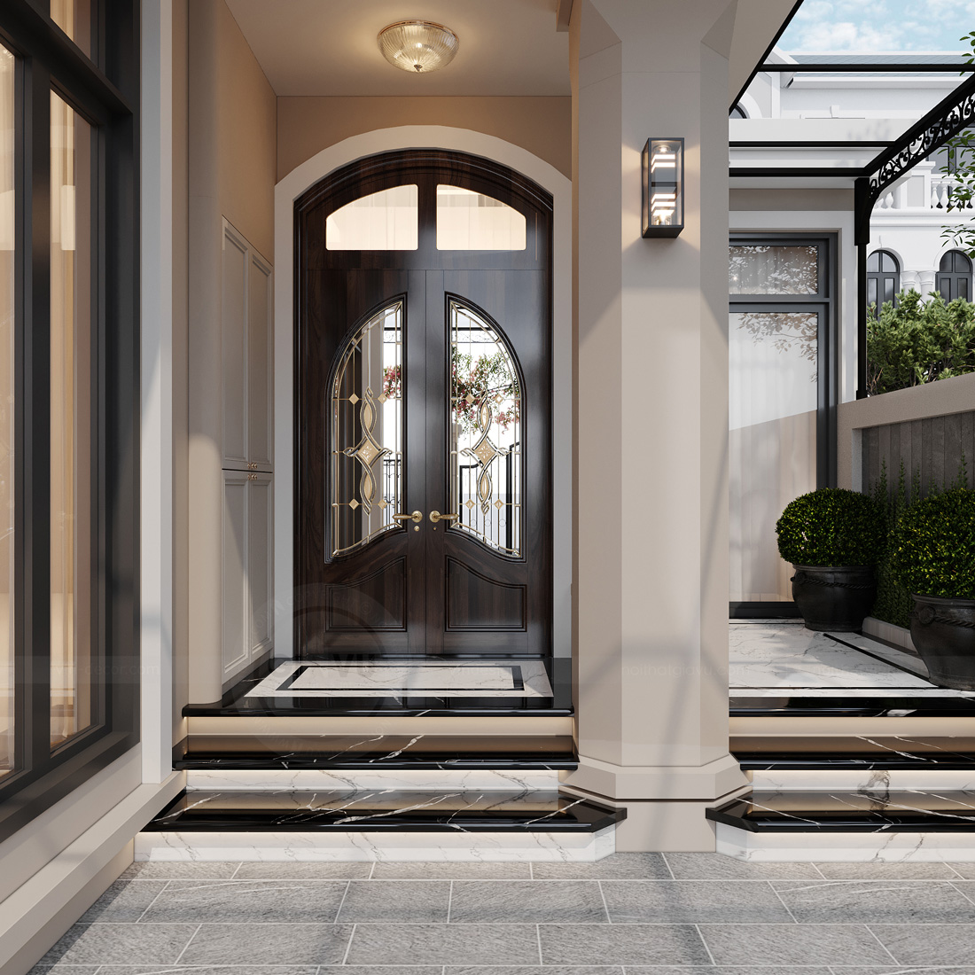 thiết kế biệt thự tứ lập Vinhomes Ocean Park 2 chị Hà 56