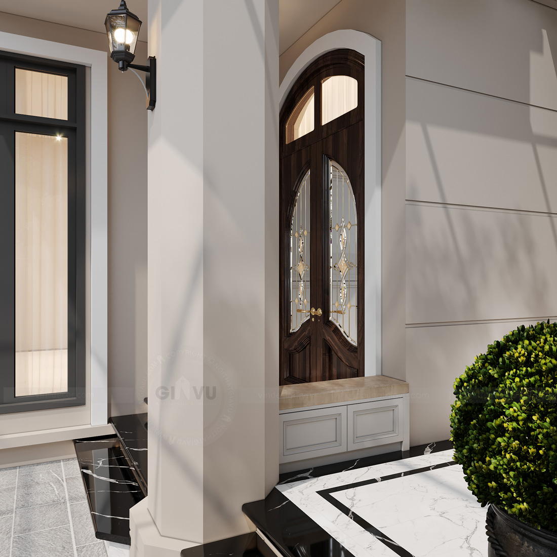 thiết kế biệt thự Vinhomes Ocean Park 3 căn song lập 150m2 4 thiết kế biệt thự Vinhomes Ocean Park 3 căn song lập 150m2 4