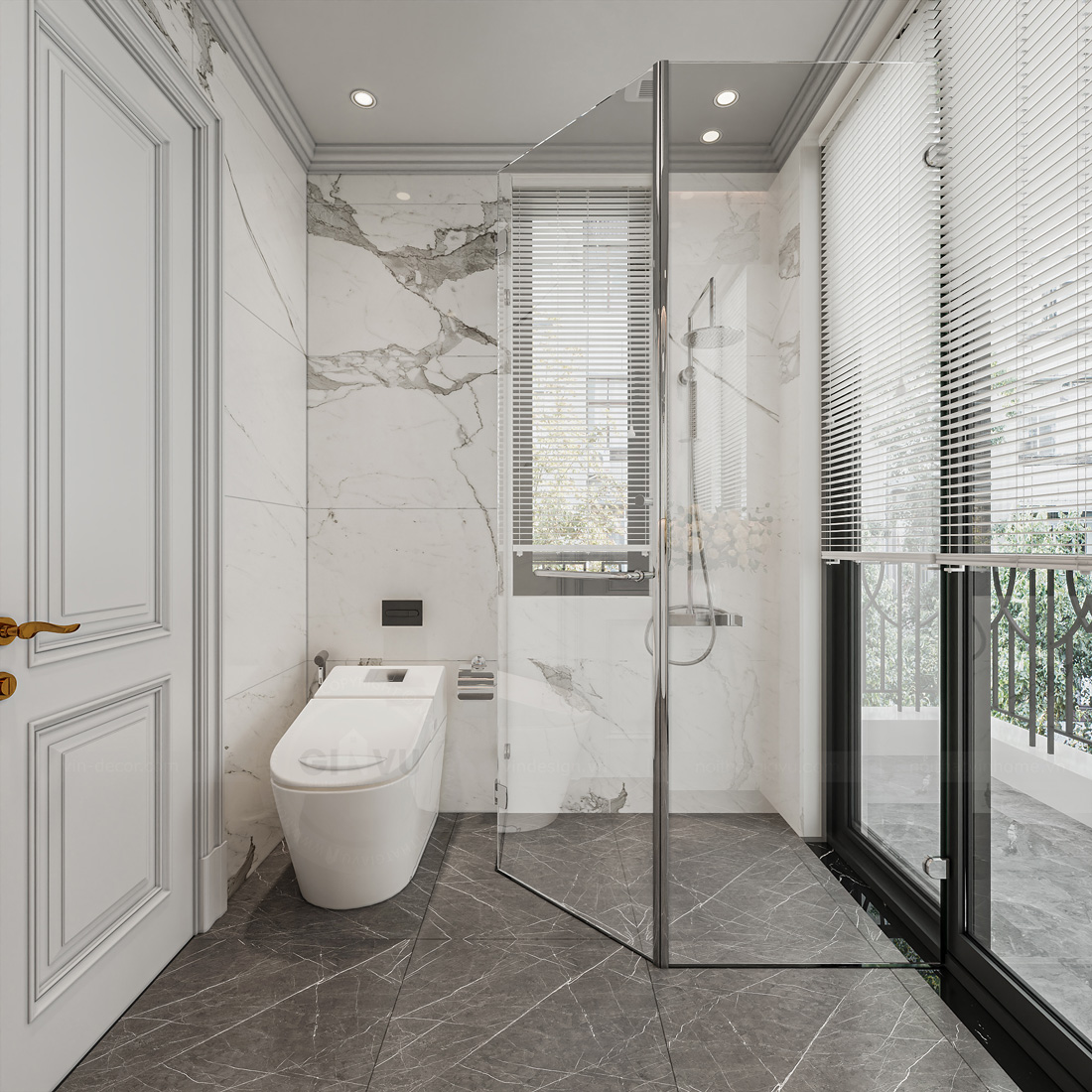 thiết kế biệt thự Vinhomes Ocean Park 3 căn song lập 150m2 40