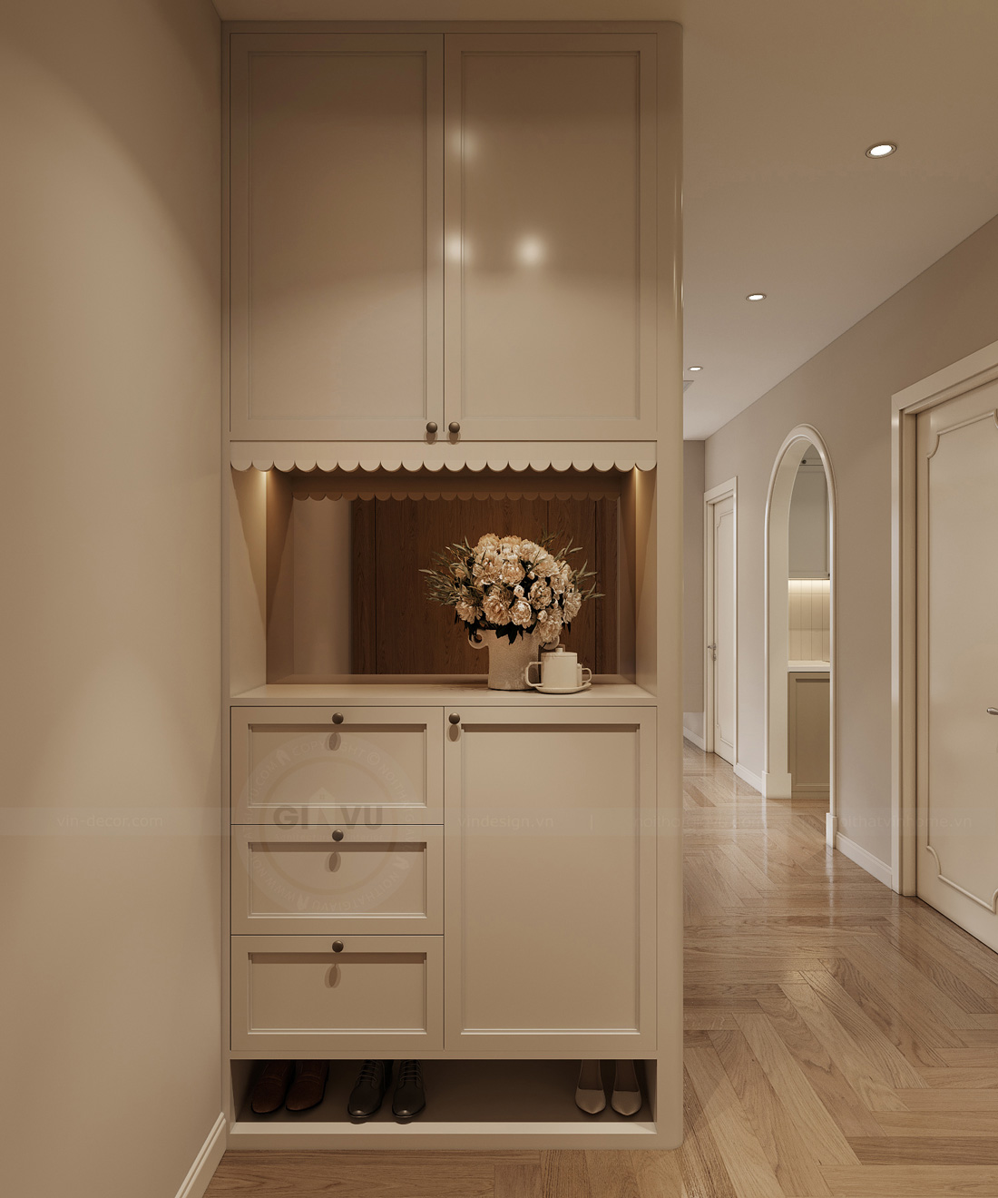 thiết kế nội thất chung cư D' el dorado 70m2 1