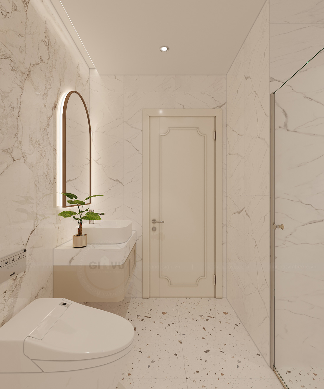 thiết kế nội thất chung cư D' el dorado 70m2 16