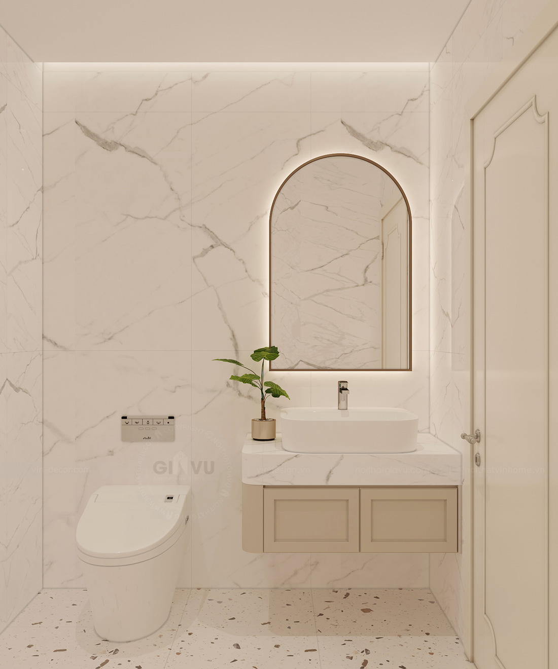 thiết kế nội thất chung cư D' el dorado 70m2 17