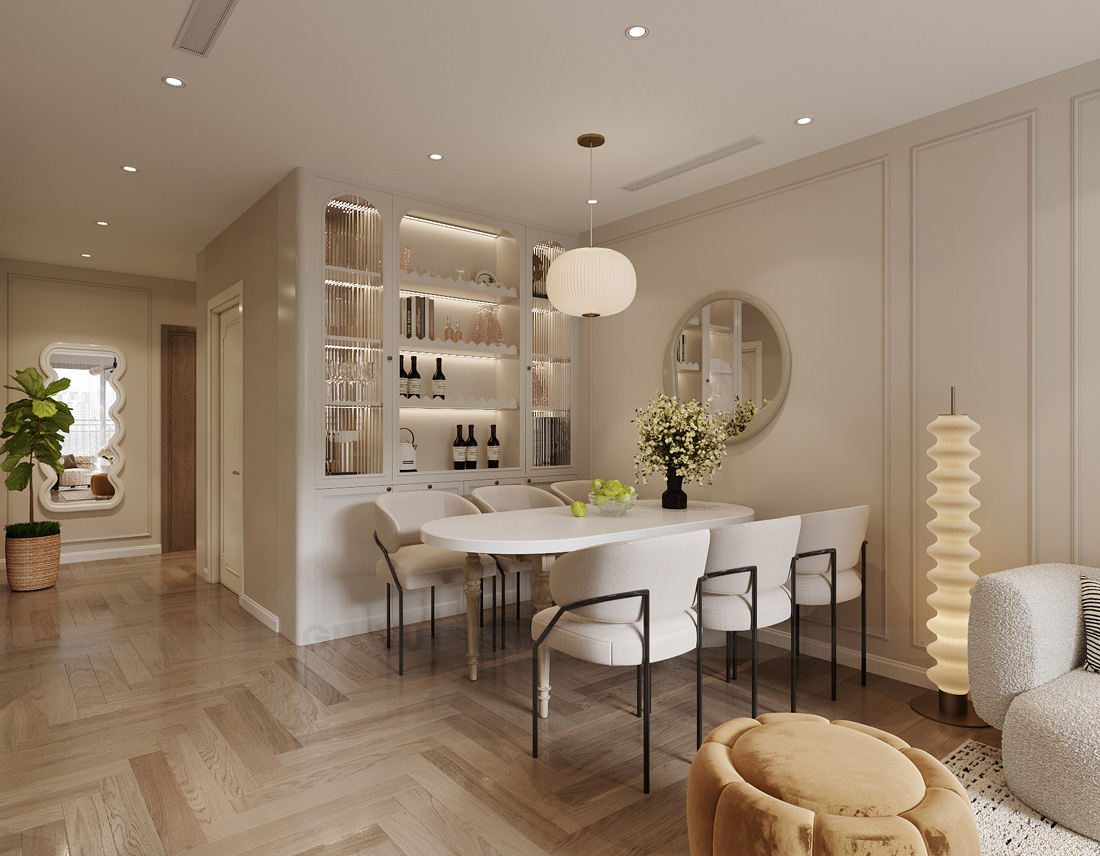 thiết kế nội thất chung cư D' el dorado 70m2 4