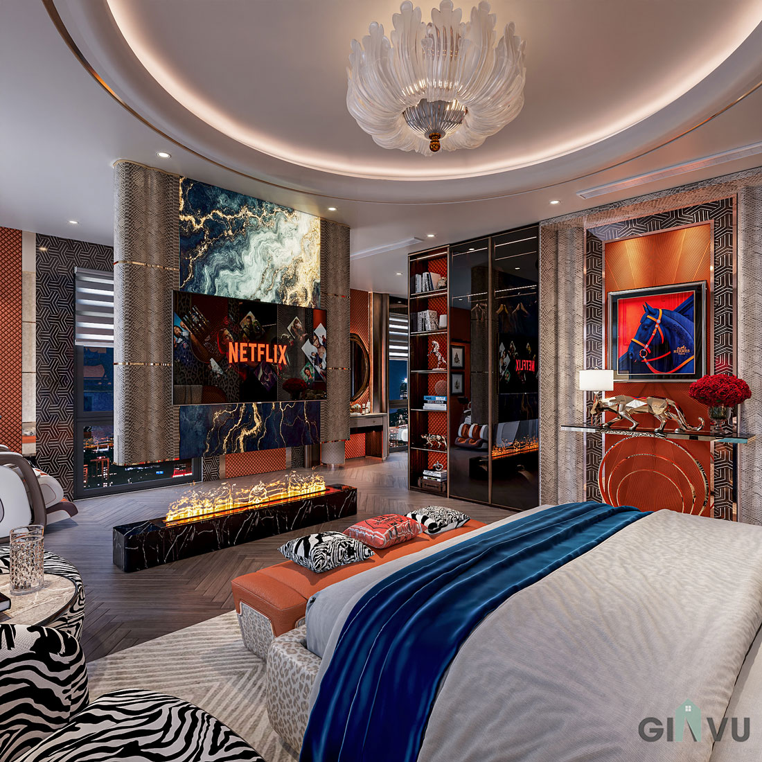 thiết kế thi công biệt thự Vinhomes Vũ Yên căn song lập 19