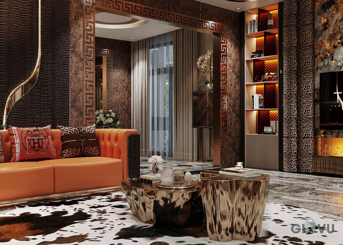 thiết kế thi công biệt thự Vinhomes Vũ Yên căn song lập 3
