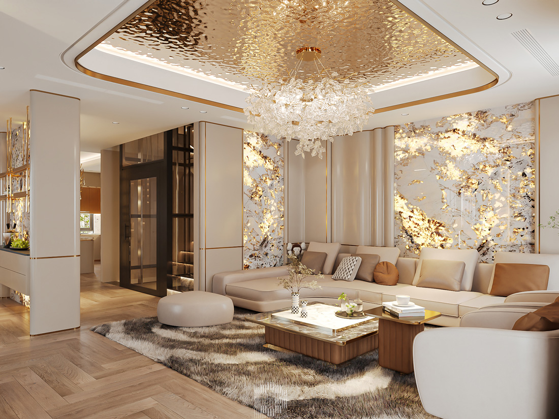 thiết kế thi công shophouse Vinhomes Ocean Park nhà anh Toàn 1