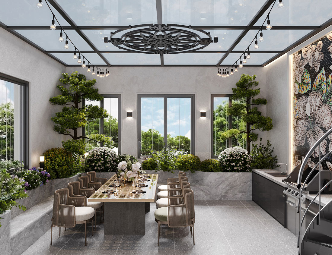 thi công hoàn thiện biệt thự Solasta Dương Nội B 29
