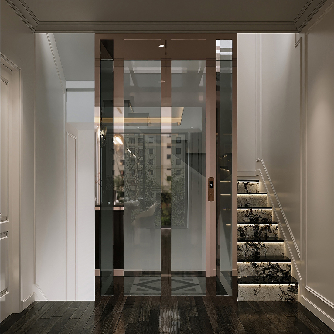 thiết kế thi công nhà phố 45m2 hiện đại sang trọng 6 thiết kế thi công nhà phố 45m2 hiện đại sang trọng 6