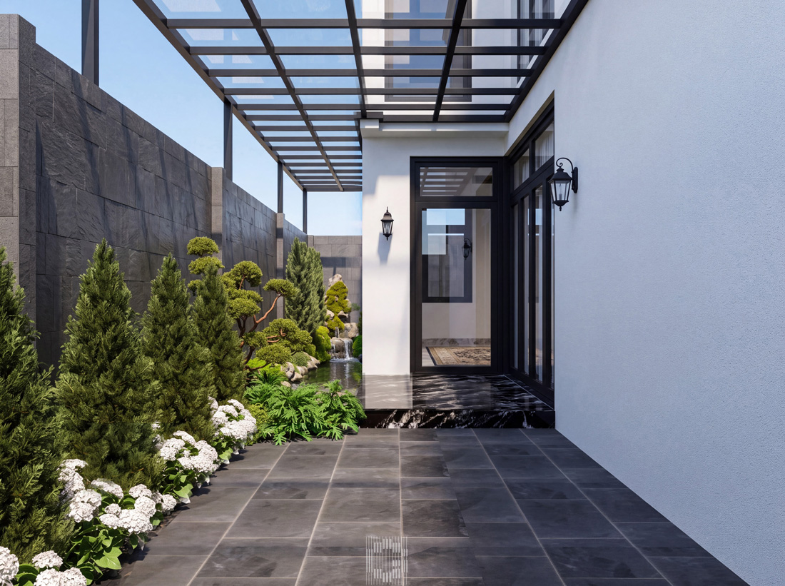 thiết kế hoàn thiện biệt thự An Vượng Villa song lập 150m2 11