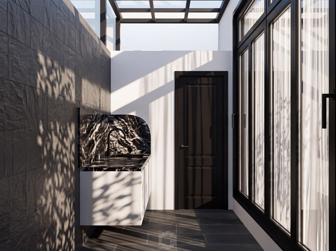 thiết kế hoàn thiện biệt thự An Vượng Villa song lập 150m2 12