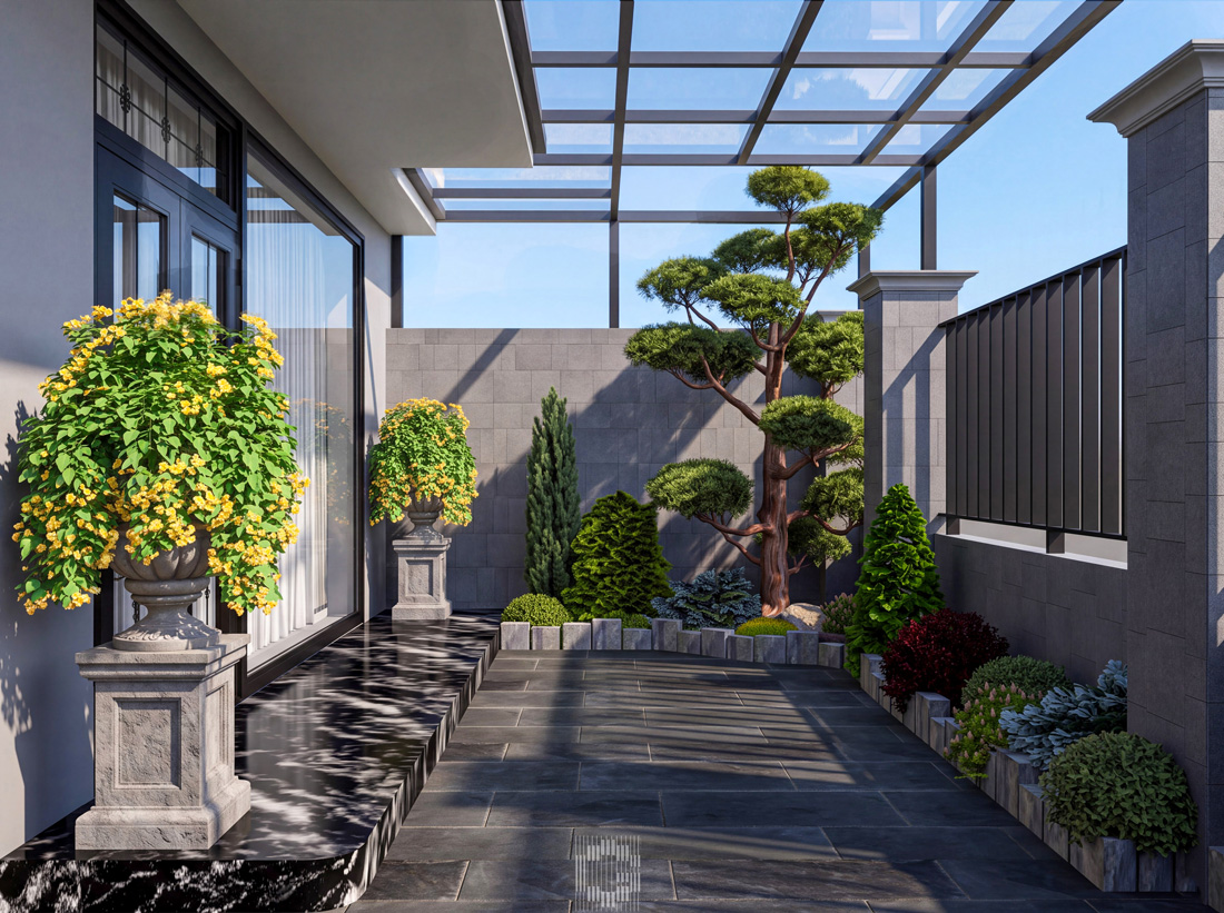 thiết kế hoàn thiện biệt thự An Vượng Villa song lập 150m2 13