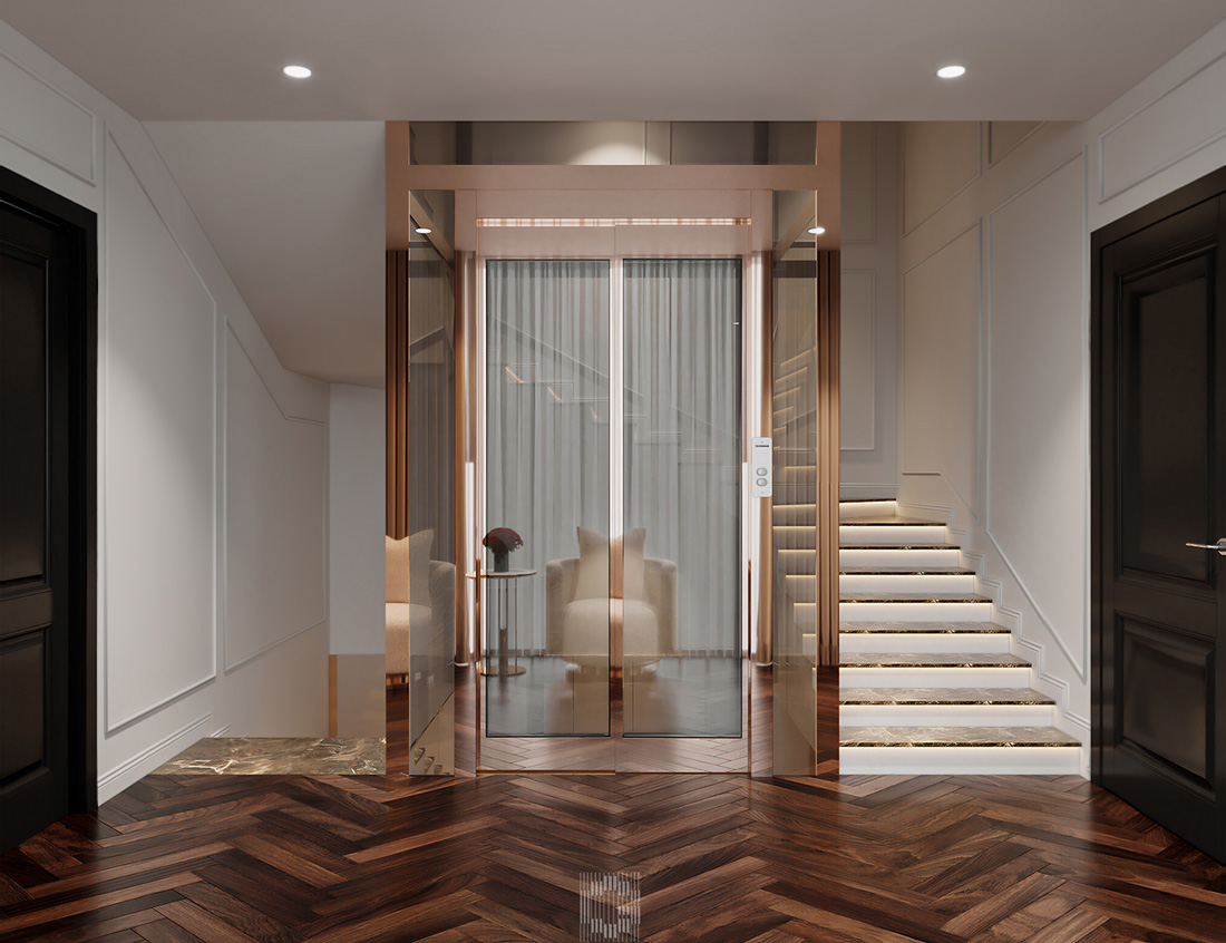thiết kế hoàn thiện biệt thự An Vượng Villa song lập 150m2 14