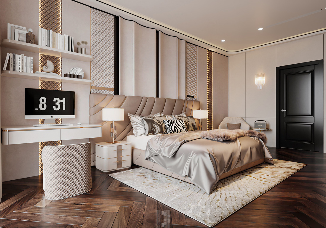 thiết kế hoàn thiện biệt thự An Vượng Villa song lập 150m2 19