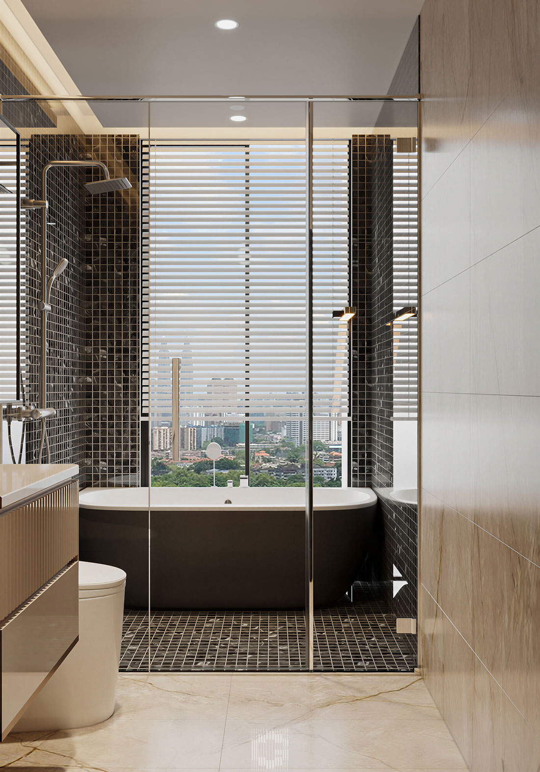 thiết kế hoàn thiện biệt thự An Vượng Villa song lập 150m2 25