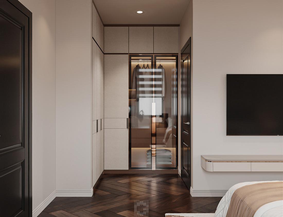 thiết kế hoàn thiện biệt thự An Vượng Villa song lập 150m2 48
