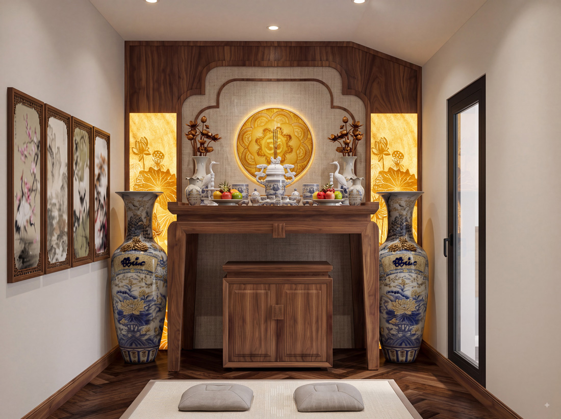 thiết kế hoàn thiện biệt thự An Vượng Villa song lập 150m2 52