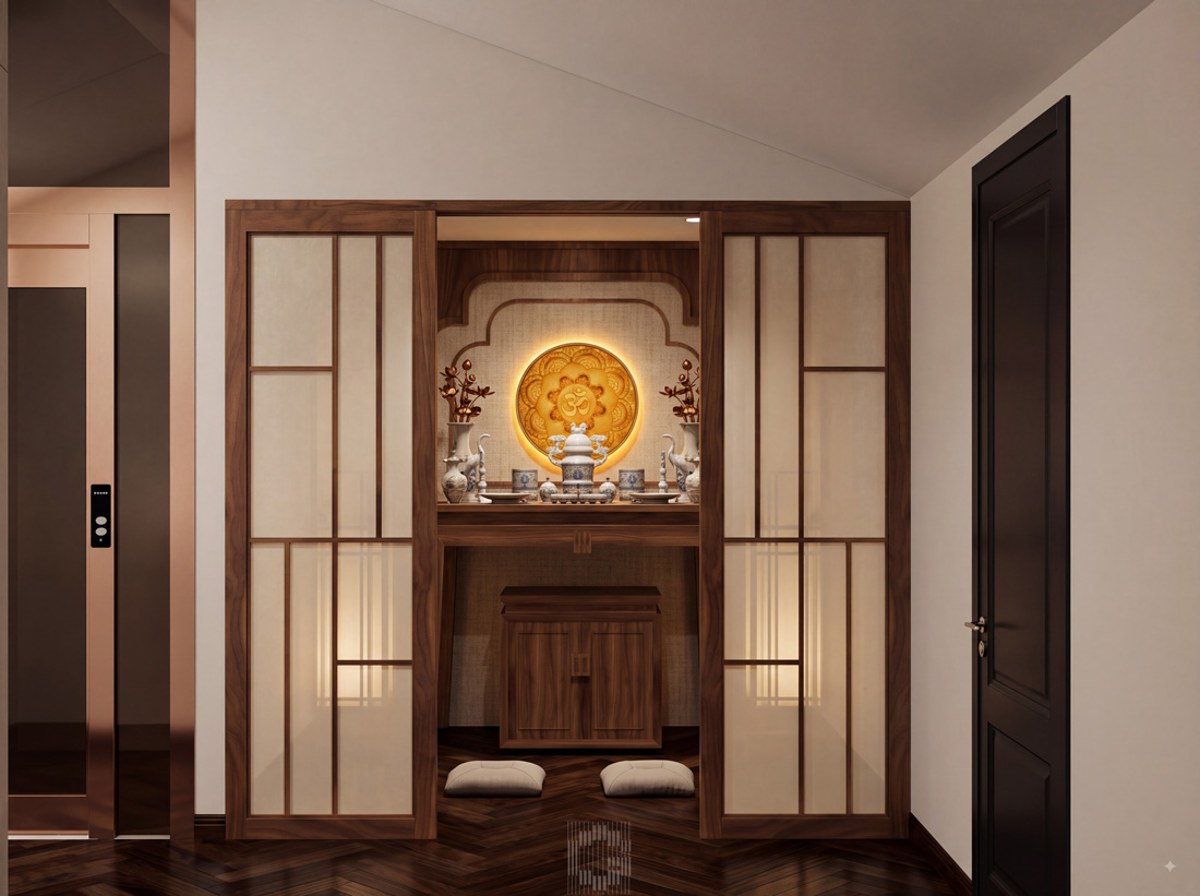thiết kế hoàn thiện biệt thự An Vượng Villa song lập 150m2 53